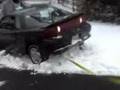 Stupid driver in snow