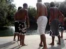 jumpin into the lake