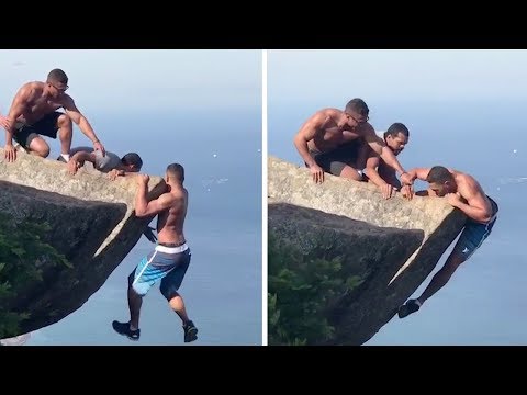 Chciał mieć idealne zdjęcie na skale, omal nie przypłacił tego życiem