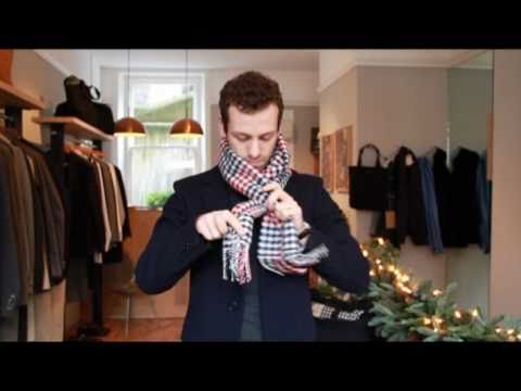 how to fasten a neck scarf