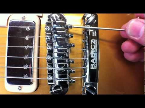 how to set a tune o matic bridge