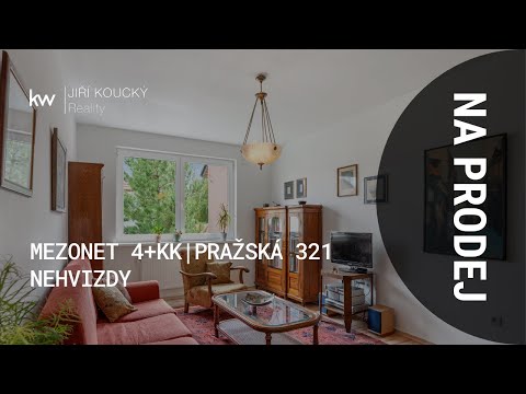 Video Prostorný mezonet 4+kk v Nehvizdech – skvělá dostupnost do Prahy