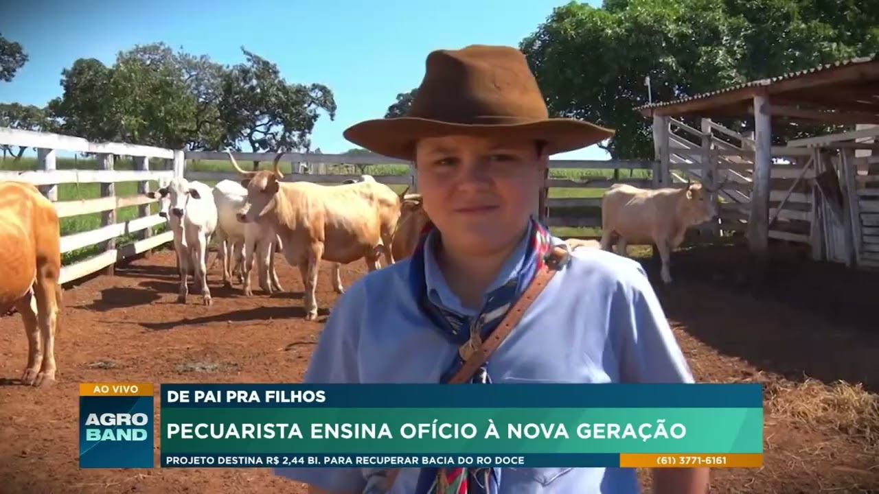 De pai para filhos: Pecuarista ensina ofício à nova geração