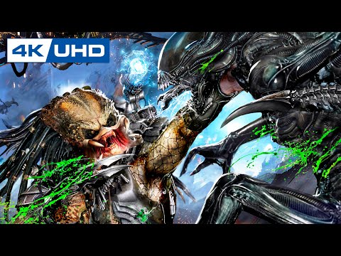 ALIENS VS PREDATOR 3 Pelicula Completa en Español 4K | Historia Ordenada Cronológicamente (Juego)