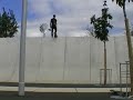 Gros drop - Spot square Batignolles Paris France - Skate