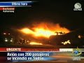 Incendio de avi�n de pasajeros en Sud�n