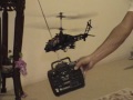 Apache AH-64 Coaxial RC Helicopter! Indoor Flight!