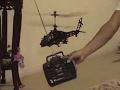 Apache AH-64 Coaxial RC Helicopter! Indoor Flight!