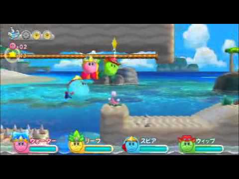 Kirby's Adventure Wii - Gameplay multijoueur