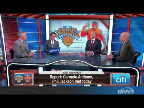 Video: Carmelo Anthony and Phil Jackson meet, greet, and talk