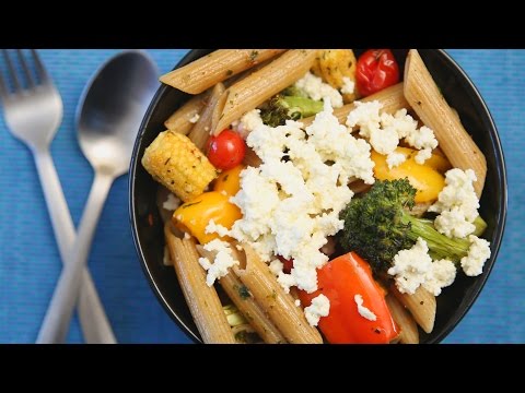 Pasta With Roasted Vegetables | Easy & Tasty Italian Recipe | Divine Taste With Anushruti