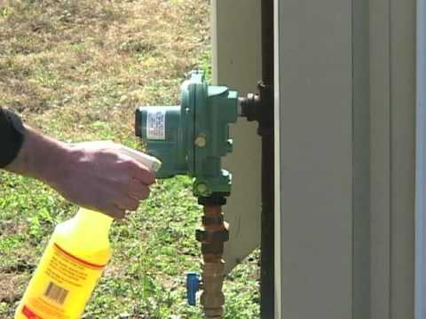 how to leak test propane system