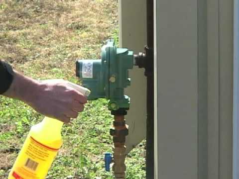 how to check for propane leak