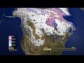 Daily Snow and Sea Ice Temperature over North America