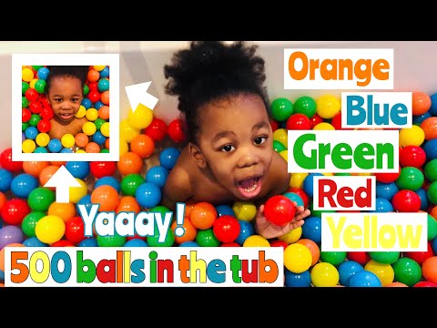 500 BALLS OF FUN BEFORE BATH TIME #ballpit #fun #learning #colors #bath #itsfuntimewithbumi