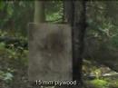 Potato through plywood action Sept 2006
