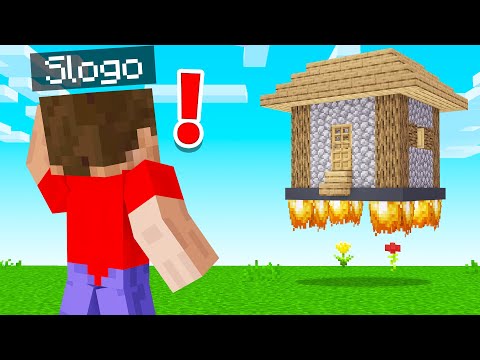 I MADE SLOGO'S HOUSE FLOAT In AIR! (Minecraft Troll)
