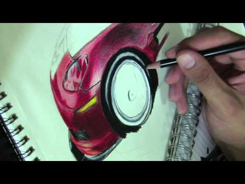 how to draw a corvette zr1 step by step