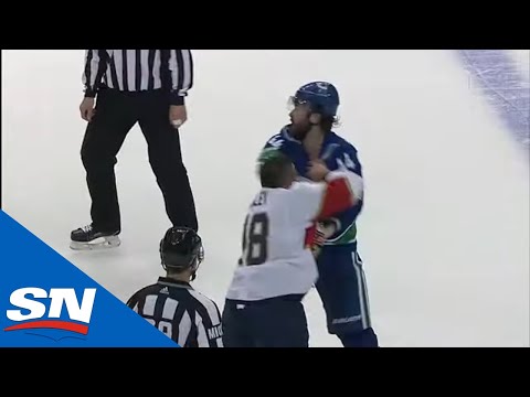 Erik Gudbranson And Michael Haley Fight For Nearly A Minute In a Good, Long Scrap