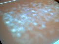 Fluid-like interaction on multitouch surface with vvvv