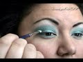 light teal soft smokey eye