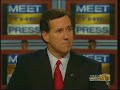 Santorum hearts Bush and Rumsfeld