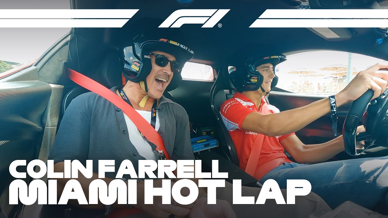 "It Was Magic!" | Colin Farrell Takes On A Miami Hot Lap! | F1 Pirelli Hot Laps