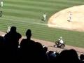 Coco Crisp collides with Mariner Moose on ATV