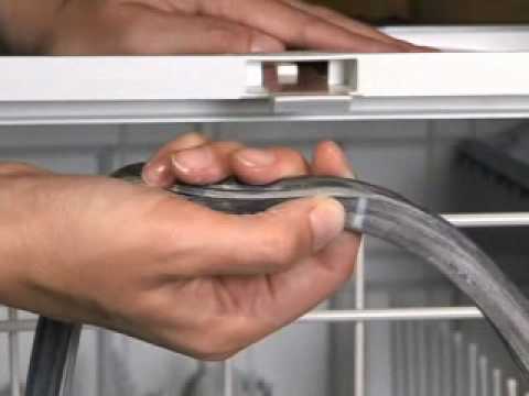 how to remove a dishwasher door