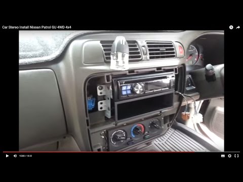 Car Stereo Install 2002 Nissan Patrol GU Alpine CDE-110E
