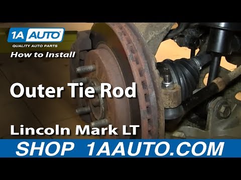 How To Install Replace Outer Tie Rod 2004-08 Ford F150 Lincoln Mark LT