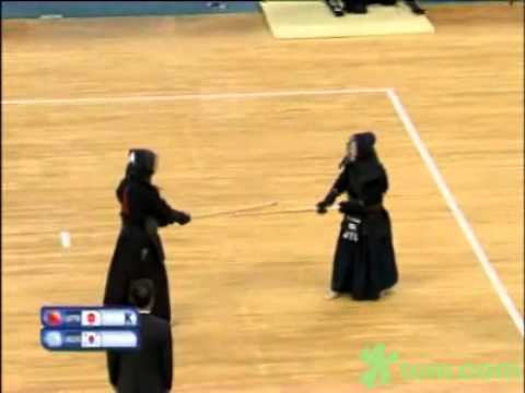 100904 Kendo, Special Individual Men Match 3 Jpn vs Kor