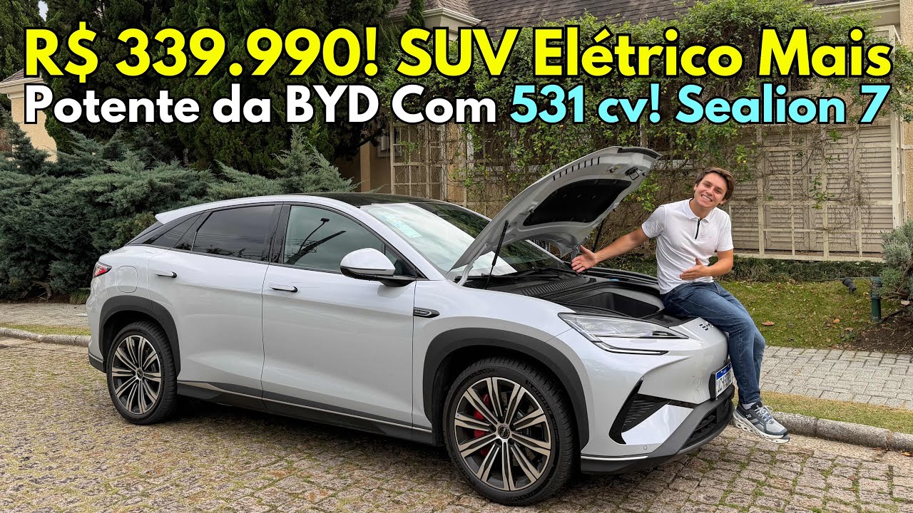 Teste Completo de BYD Sealion 7: SUV + Cupê + Esportivo. Receita Perfeita? R$ 339.990