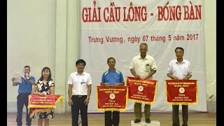 Giải cầu lông, bóng bàn phường Trưng Vương năm 2017