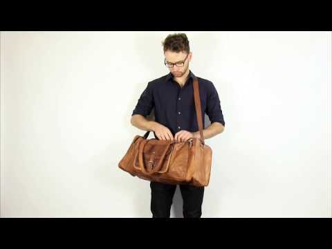 Gusti Leder nature Reisetasche Ledertasche Weekender R27b