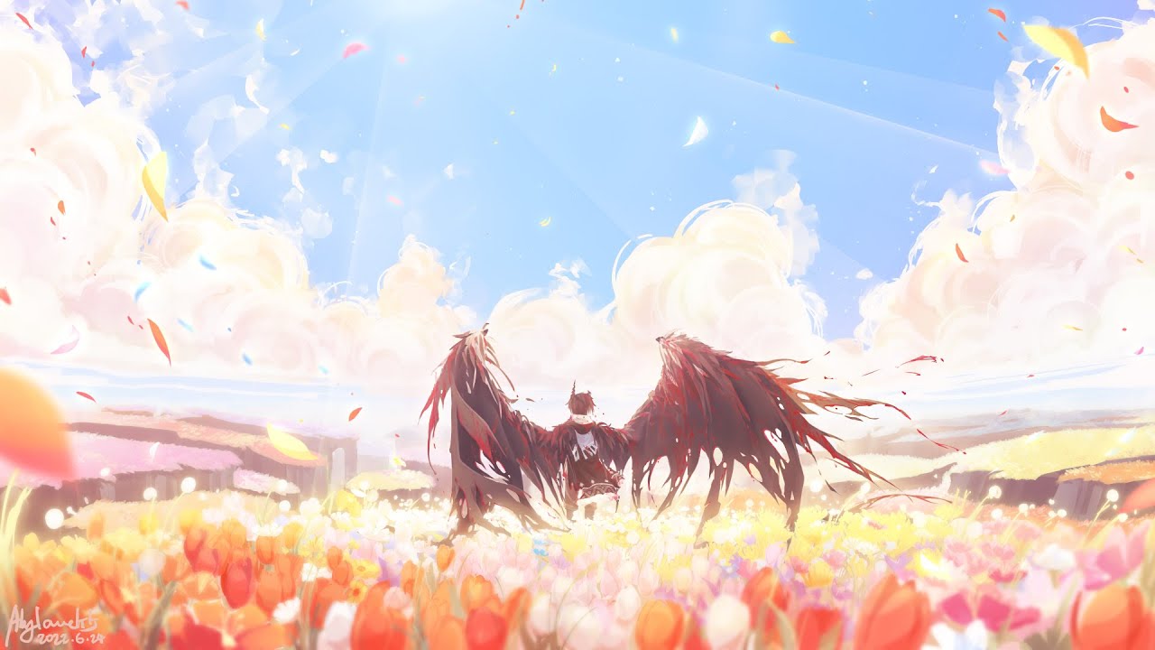 Flower Dream Concept Art | Drawing process& Idea sharing