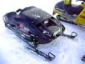 My 1990 Ski Doo Formula Mach 1 583 and my buddy Ronnies 2000 Ski Doo MXZ 700. The mach 1 is twin Piped and the MXZ is canned. Comments on whose sounds better please!