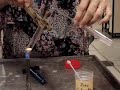 Heating of zinc carbonate