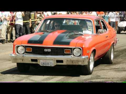 2012 Route 66 Rendezvous Burnout Contest. NHRA, Hot Rod, Cruisin.