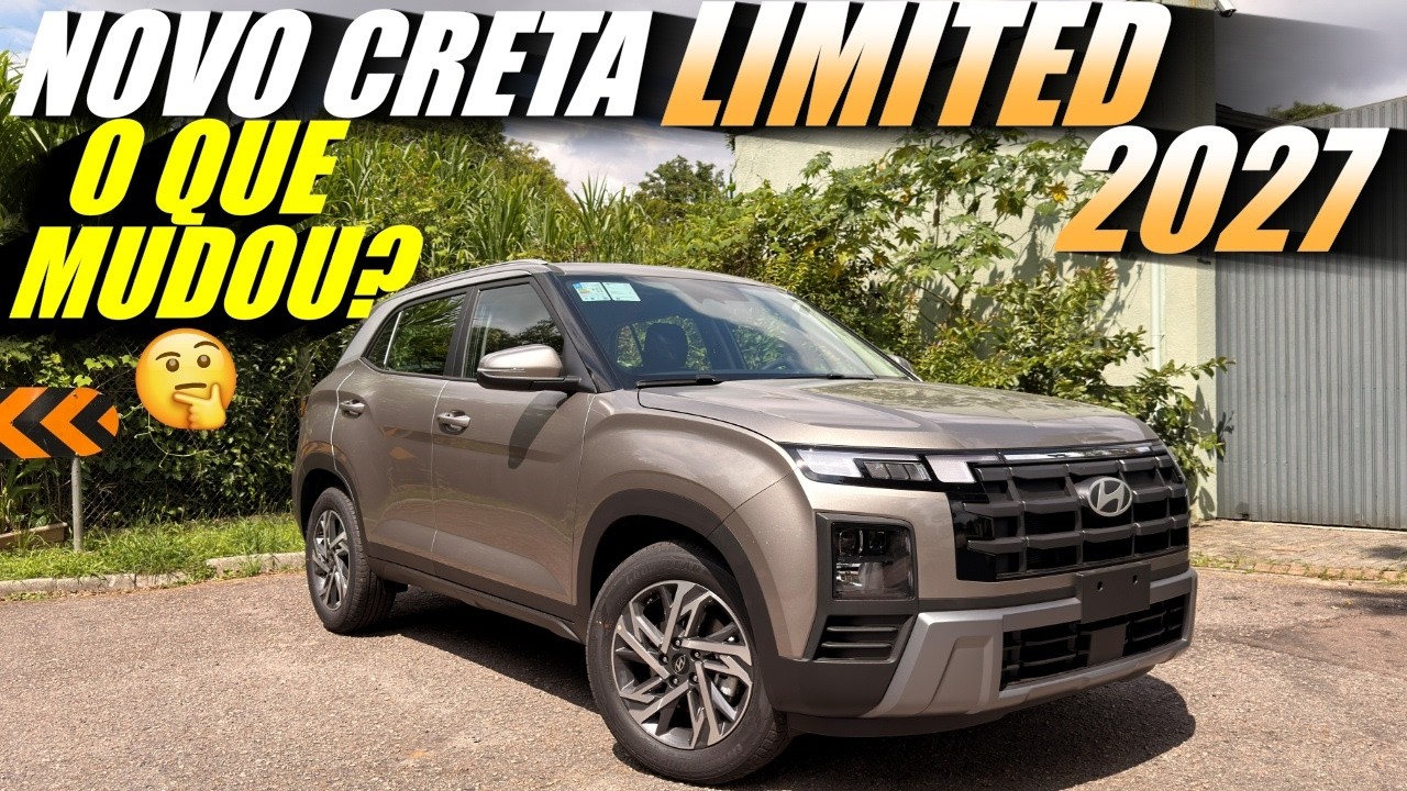 NOVO HYUNDAI CRETA LIMITED 2027 O QUE MUDOU? Ganhou farol de LED? E o Preço?