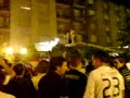 fiesta en el paseo de bailen tras ganar el madrid la liga frente al osasuna