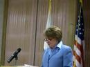 norwell town clerk candidate patricia anderson speaks about why she wants the job at a candidates' forumn sponsored by the norwell chamber of commerce tuesday night.
