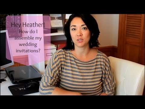 how to properly assemble wedding invitations