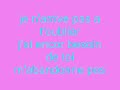je ne peut pas toublier