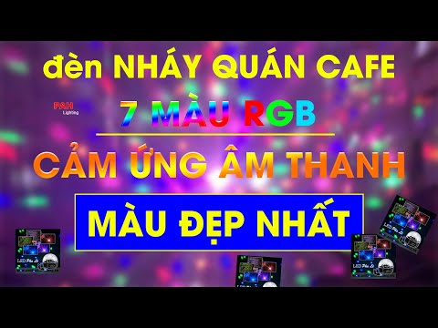 Đèn led pha lê 7 màu chất lượng sáng mạnh