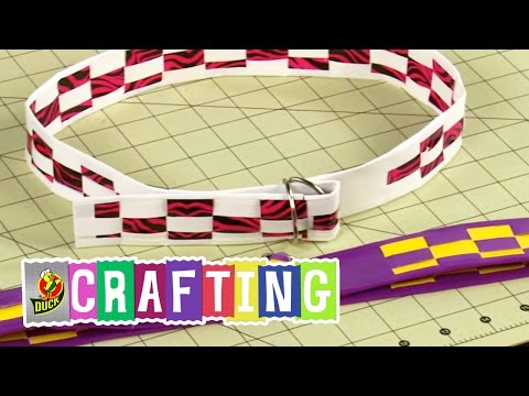 how to make a duct tape belt step by step