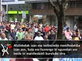 Atxilotuen kaleratzea exijitzeko manifestaldia