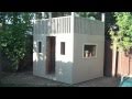 The finished backyard clubhouse