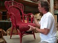 How To Restore a Victorian Seagrass Chair.
