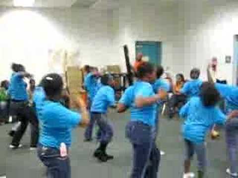 Overtown kids doing Haitian Dance